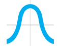 Light blue icon; building leaders; graph outline