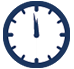 navy outlined clock icon; full-day