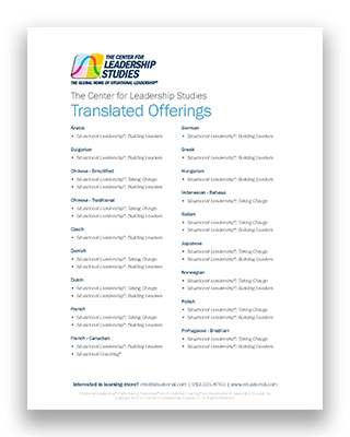 Translated languages flyer cover
