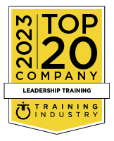 2023 Top Leadership Training Company Award from Training Indusrty