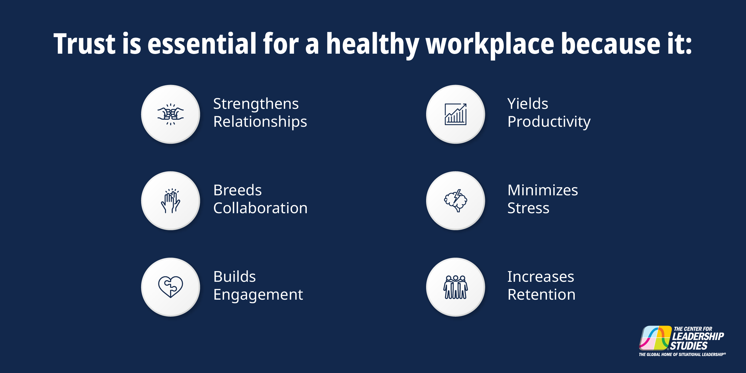 The six reasons why trust is essential for a healthy workplace