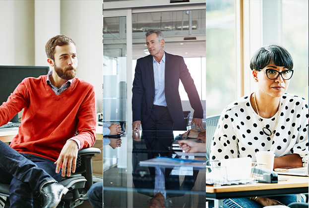 leaders demonstrating different types of coaching