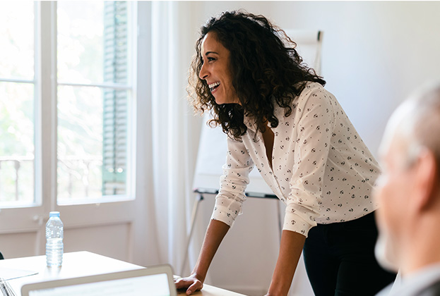 Business people having a team meeting in office
