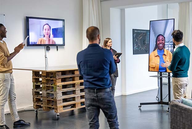 Professionals in hybrid training program